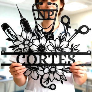 Personalised Nurse Metal Sign, Mother's Day Gifts, RN Gifts, Nurse Gifts, LPN Gifts, CNA Gifts, Custom Doctor Gift, Thanksgiving Gifts