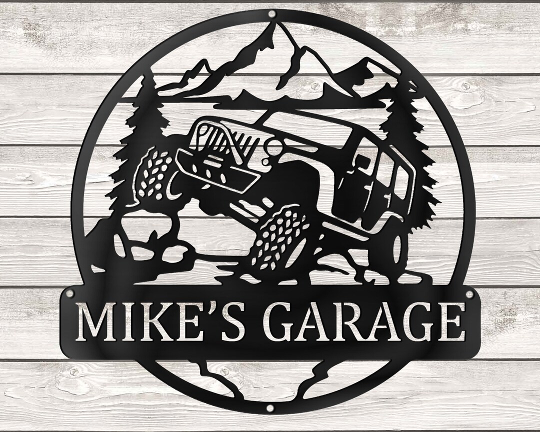 Customized Garage Metal Sign for Wall Decor and Wall Hangings 10, 12 - Etsy