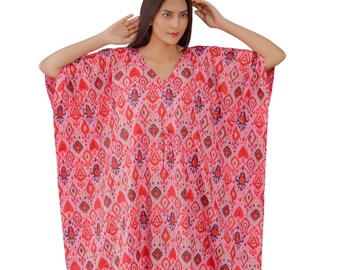 Caftan indien en coton, Caftan en coton, Caftan taille libre, Caftan long en coton, Caftan en coton doux, Robe caftan