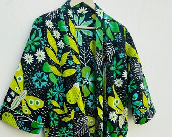 Kimono Cotton Kimono Bathrobe Frida Valentines Day GiftBird Bathrobe Turkish Bathrobe Cardigan Nightwear Dressing Gown Beach Bikini Summer