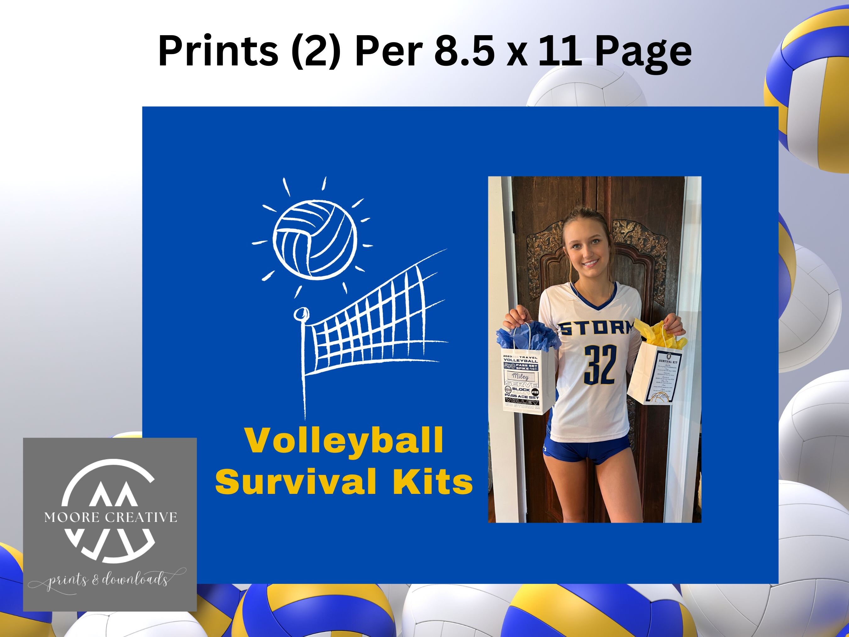 PERSONALIZED Volleyball Survival Kit, Volleyball Sign, Personalized