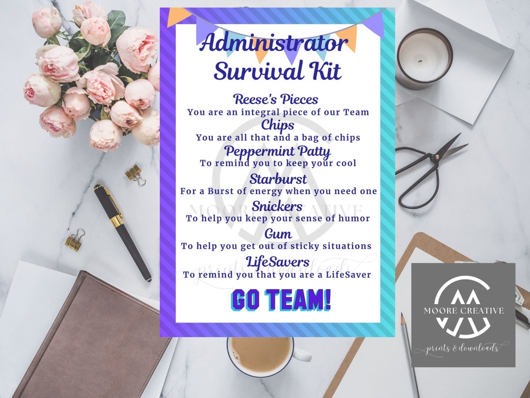 Administrative Assistant Survival Kit, Admin Assistant Gift Tags