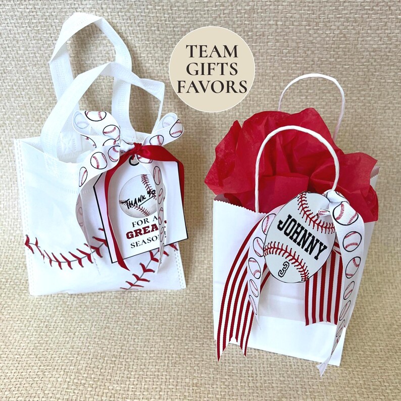 Baseball Favor Tags Baseball Game Day Snack Bag Tag Baseball Bag Tag ...