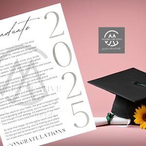 Presente de poema de formatura, lembrança sentimental para impressão de formatura do ensino médio para ela, turma de 2025, presente de formatura exclusivo, BAIXE AGORA