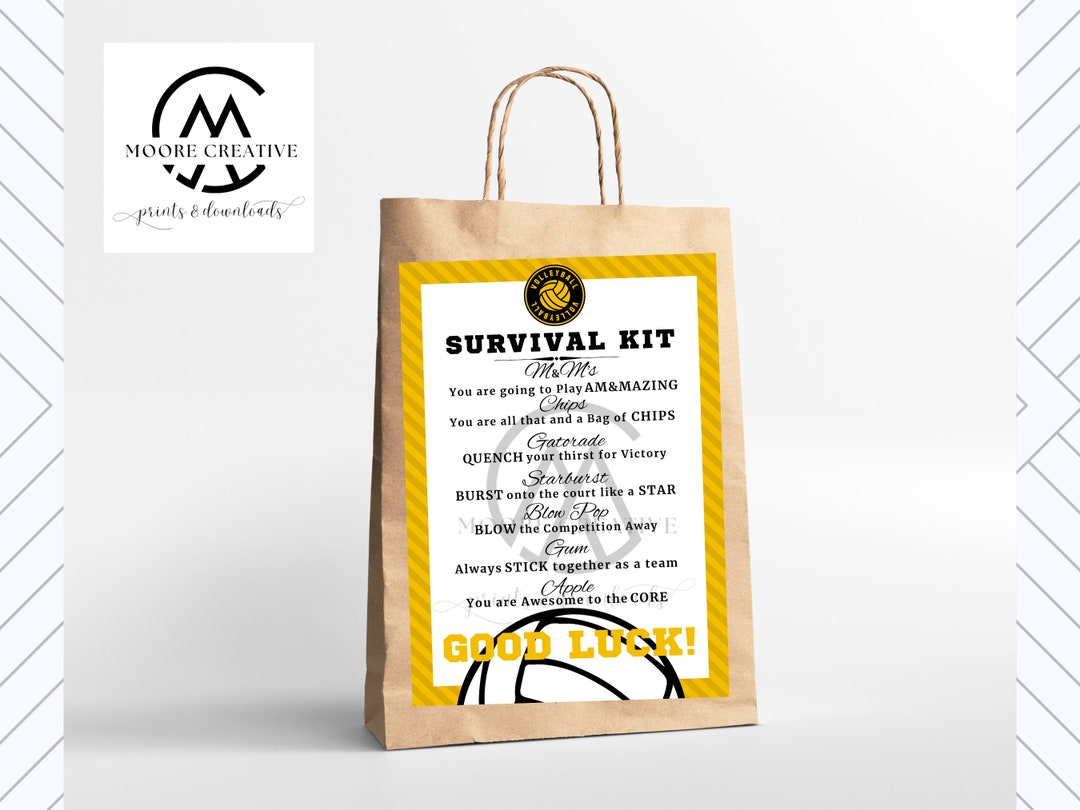 Volleyball Survival Kit, Volleyball Team Gifts, Survival Kits, Team
