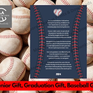 Baseball Father&#39;s Day Poem Custom Logo for Team | Add Coaches Name