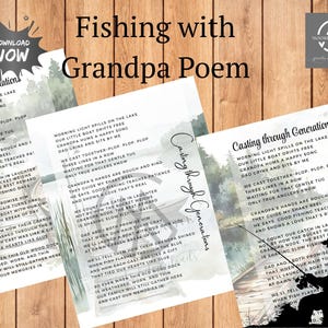 Regalo para hombres que pescan / Pescador, regalo de cumpleaños, esposo, abuelo, papá, hijo / Poema de pesca / Memorial imprimible / Condolencia digital