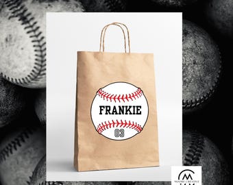 Baseball Tag Baseball Favor Baseball Gift Tag for Goodie Bag Baseball Printable Gift Bag Player Printable Editable Custom Team Party Banquet