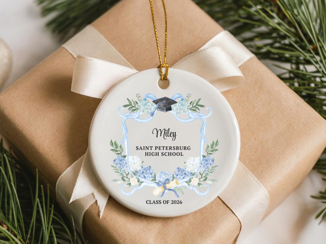 Personalized Graduation Ornament Custom High School Graduation Gift ...