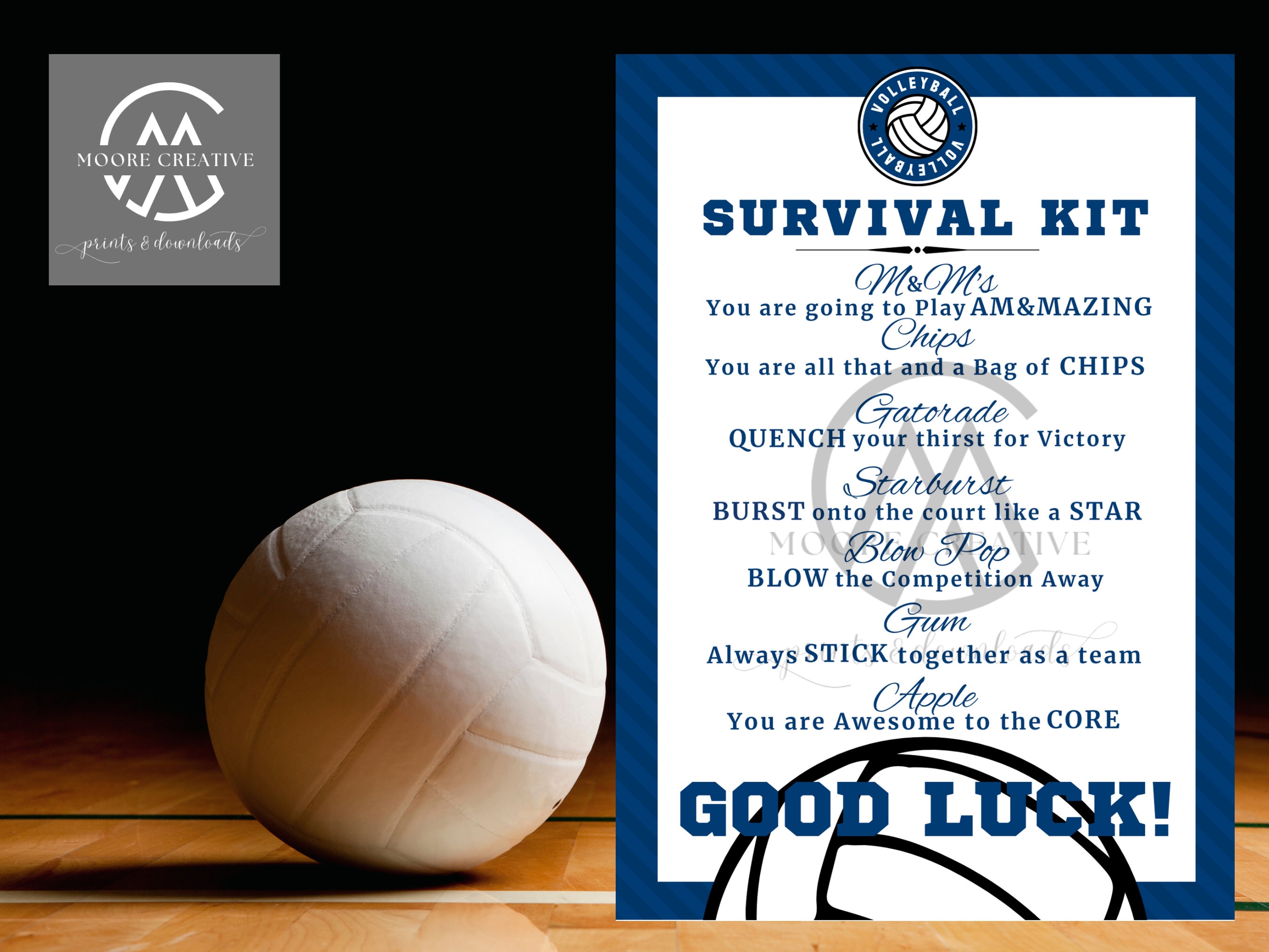 Volleyball Survival Kit, Volleyball Team Gifts, Survival Kits, Team