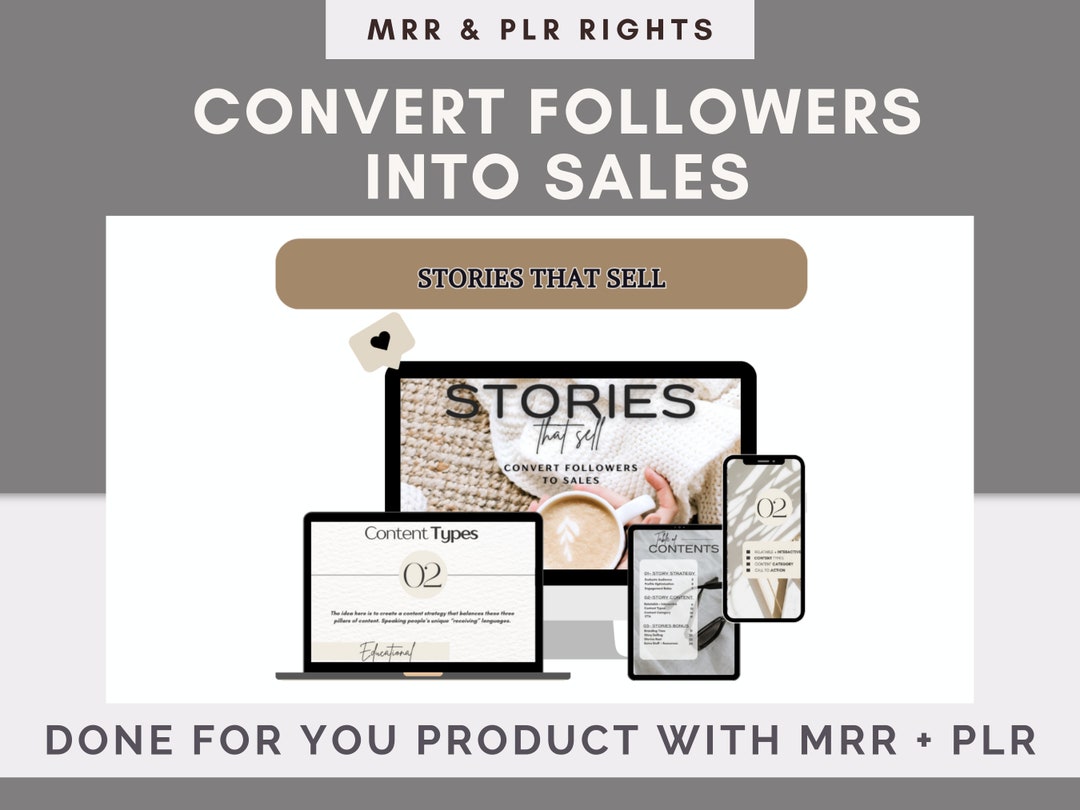 Stories That Sell Ebook Guide With Master Resell Rights MRR and Private ...