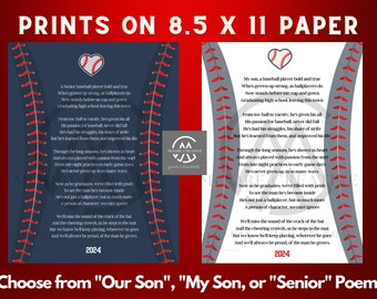 Senior Baseball Team Print | Instant Download | Baseball Team Instant Download Quote Sign Senior Gift Senior Gift Baseball | Graduation Gift