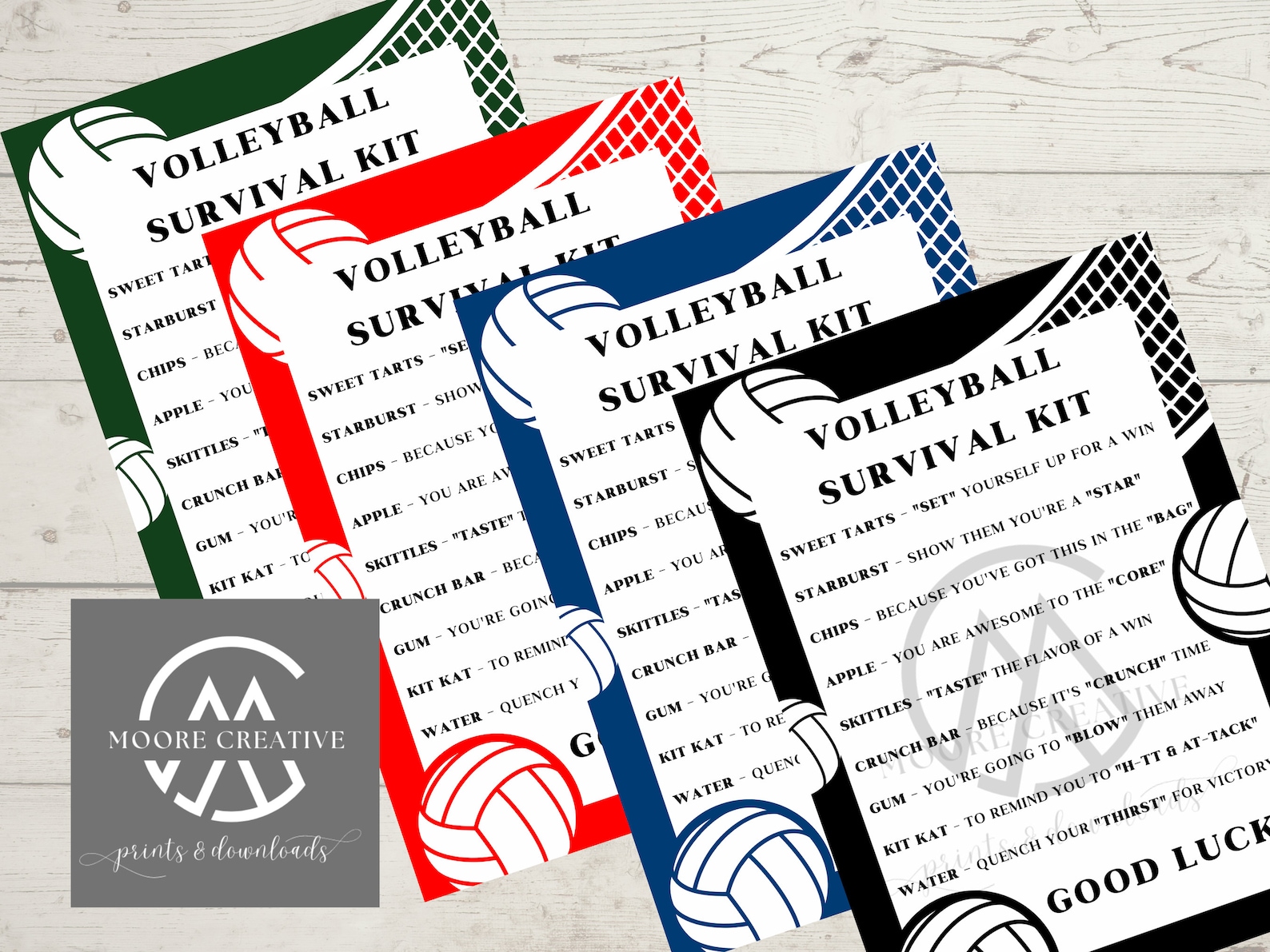 Volleyball Survival Kit Ideas, Volleyball Team Gifts, Survival Kits