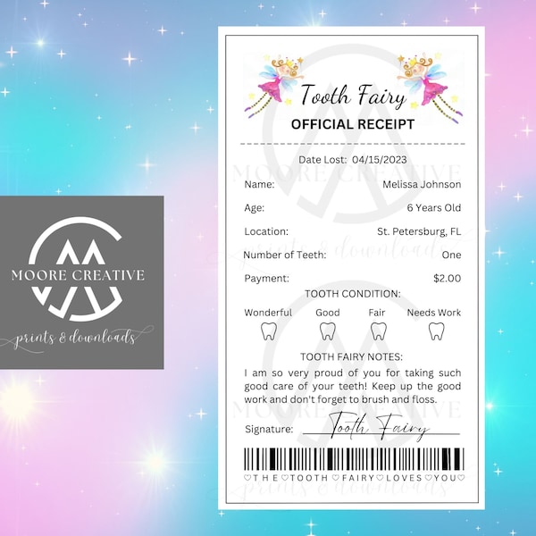 Dentist Receipt Template Canva Etsy Dentist Receipt Template Canva Etsy