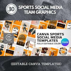 Sports College Social Media | Instagram Templates | Social Media Post Sports Schedules | Game Stats Template | High School Final Score Game
