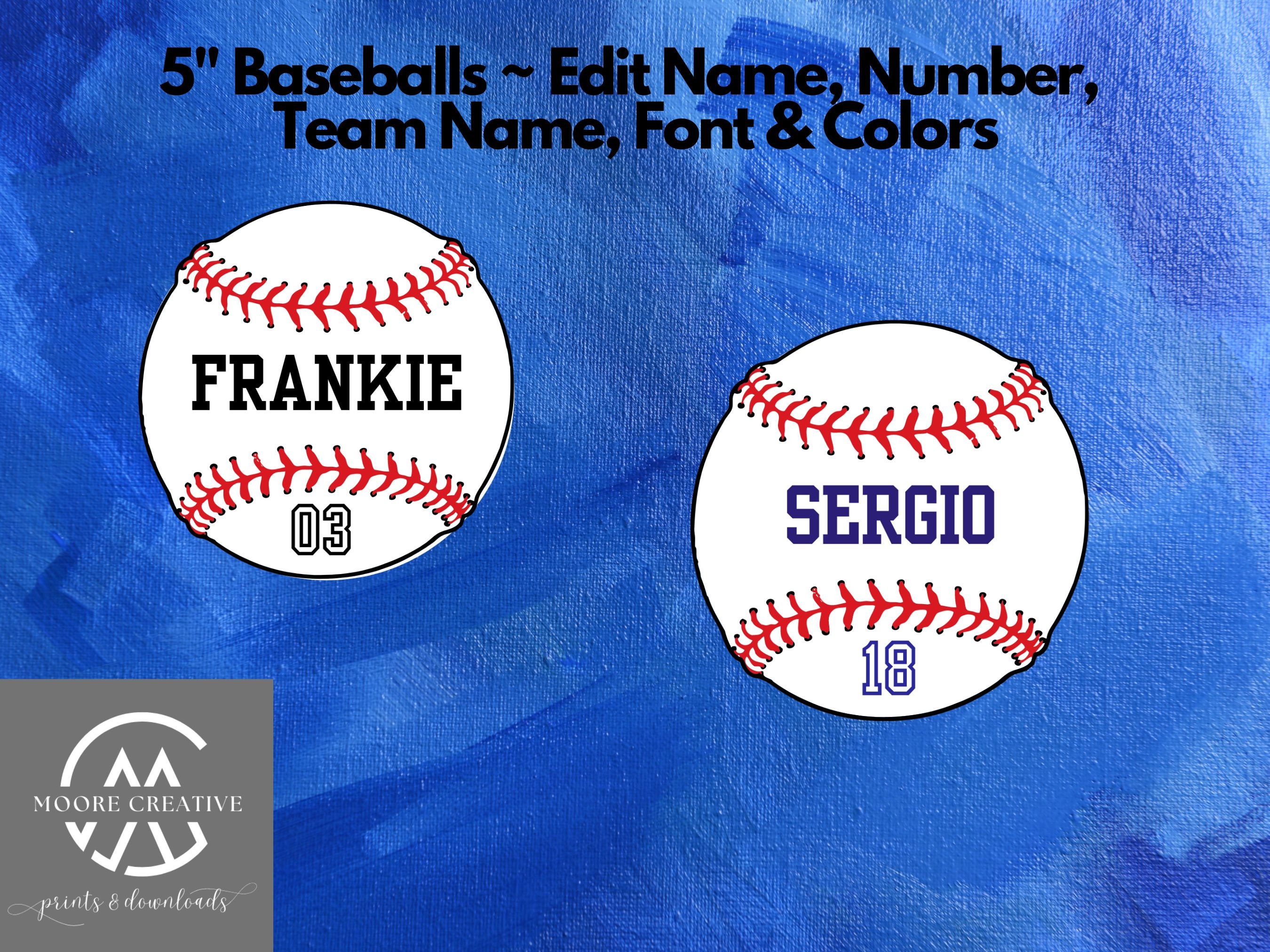 Baseball Hotel Door Sign, Locker Decoration Name Tag, Baseball