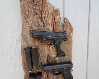 Rustic 2 pistol display