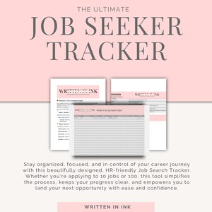 Job Search Tracker | Google Sheets Template for Job Applications, Interview Tracker, HR-Friendly, Editable & Instant Download