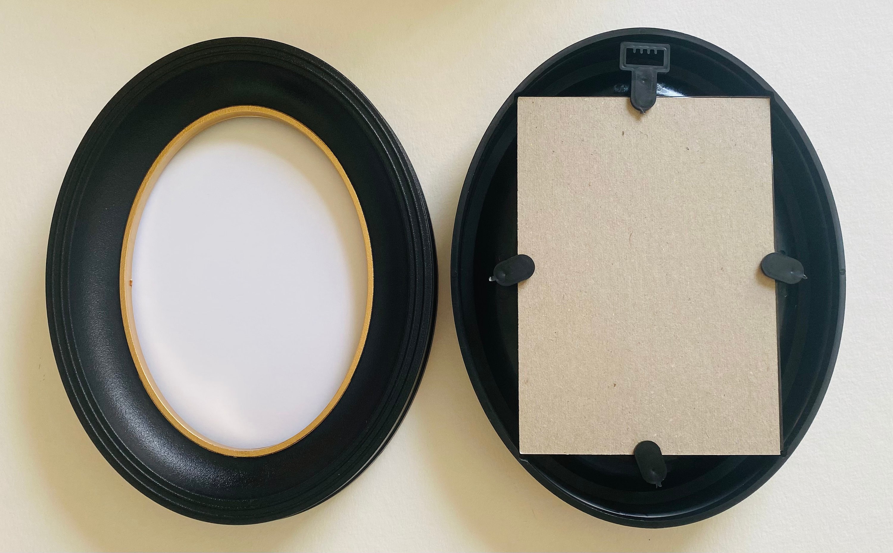 Black Oval Frame 5x7 PLASTIC, Silhouette Frame, Disney Etsy