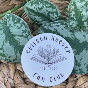 Colleen Hoover Fan Club Sticker