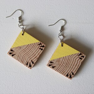 Boho Wooden Earring
