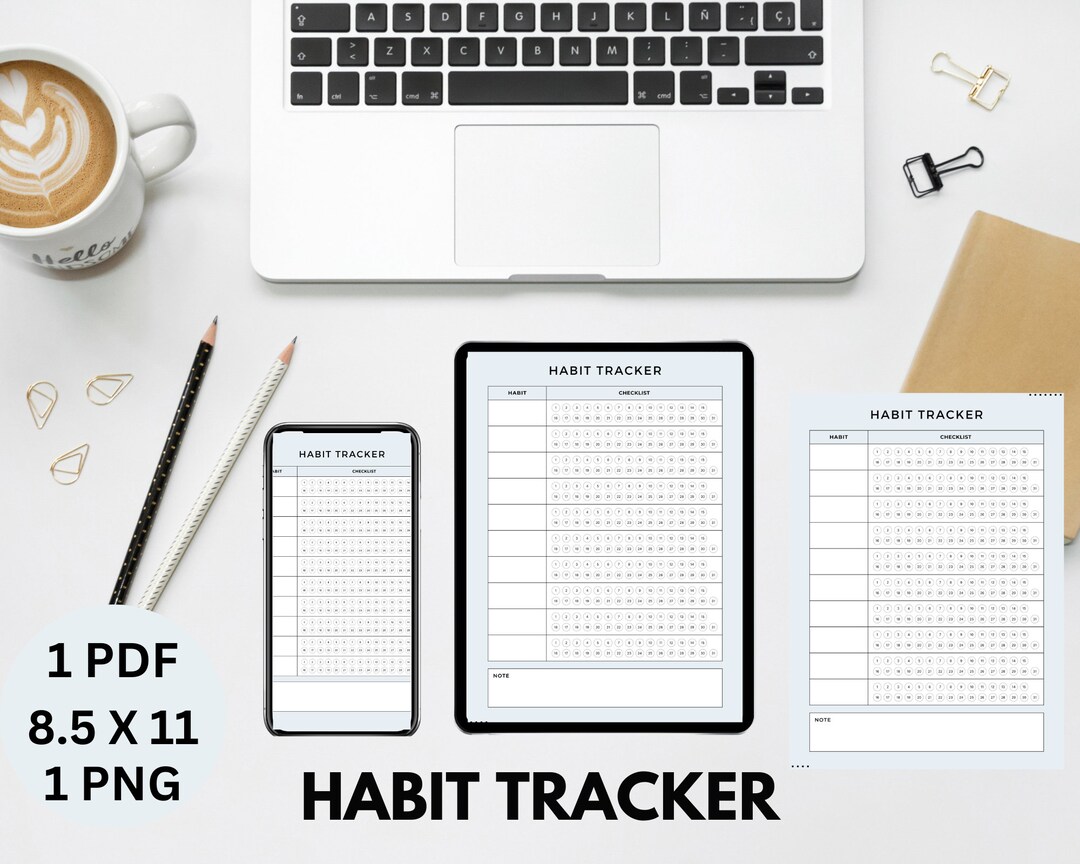 Habit Tracker Planner Printable Habit Planner 2023 Daily Habit Planner