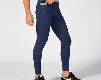 Men Compression Leggings Pocket