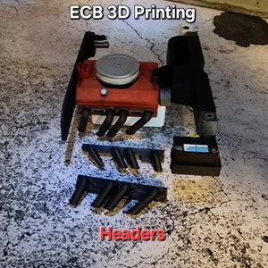 ECB 3D Printing Exhaust Headers for RC4WD K10 & Blazer ECB Engine