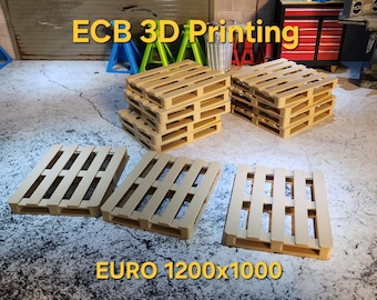 ECB 3D Printing 1/14 Scale EURO 1200x1000 Pallets