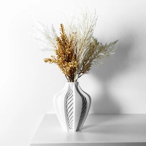 The Elvox Vase, Modern and Unique Home Decor for Dried and Preserved Flower Arrangement --Eco-Friendly Vase
