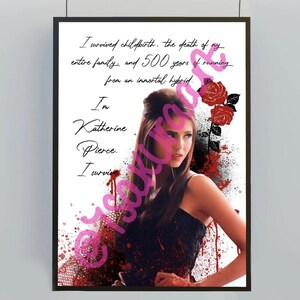 Katherine Pierce  Vampire diaries, Vampire diaries poster, Nina