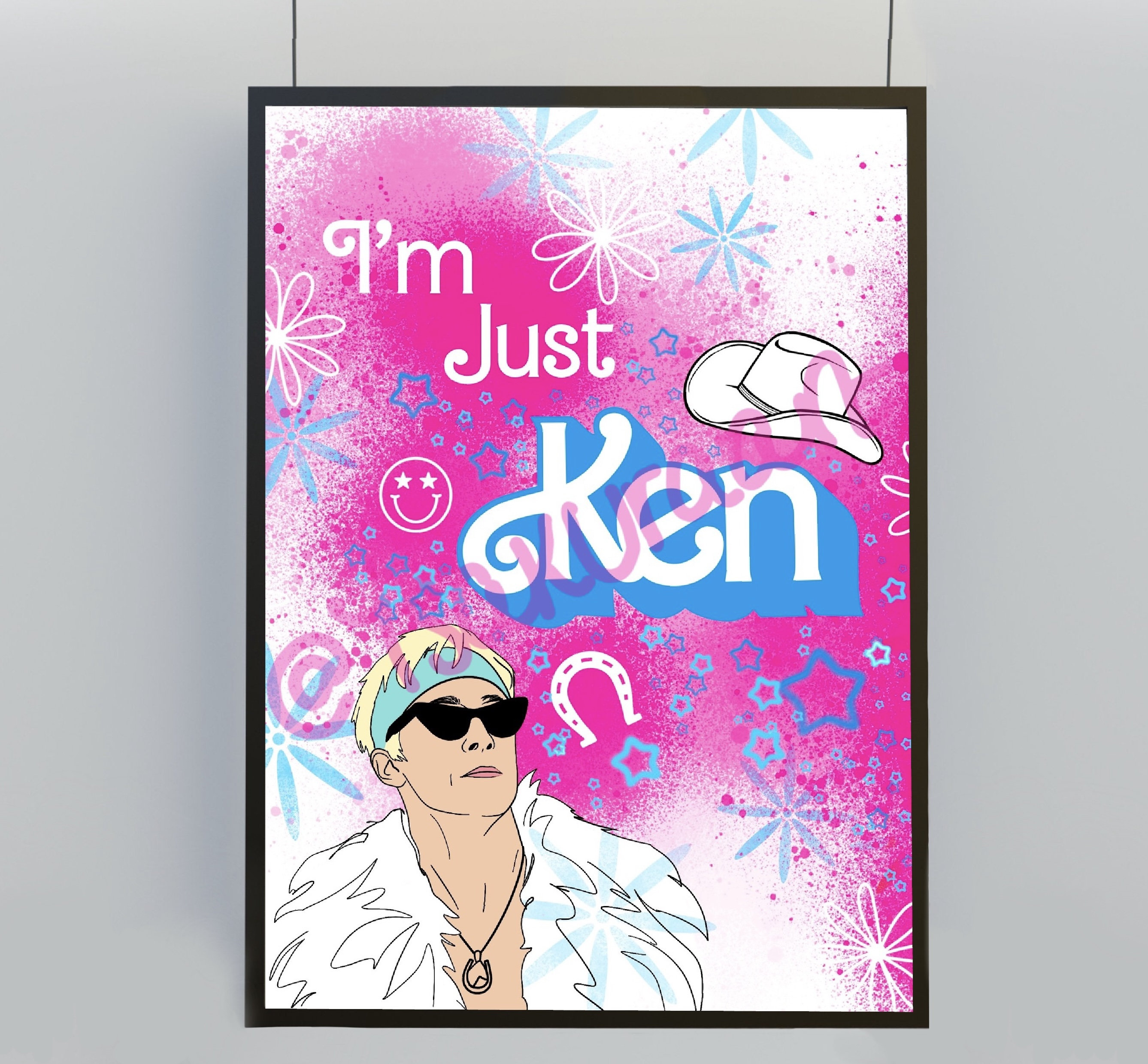 Im Just Ken Quote Ryan Gosling as Ken Inspired Art Print, BARB