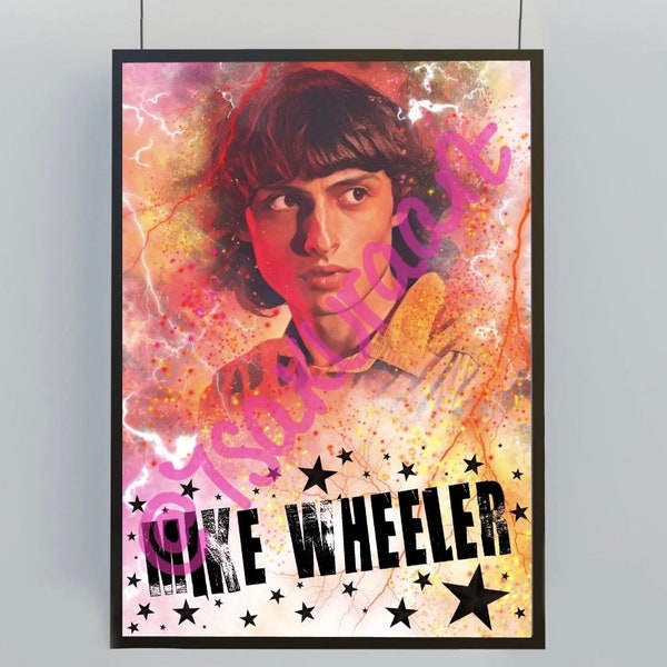 Mike Wheeler inspired art print, Finn Wolfhard  poster