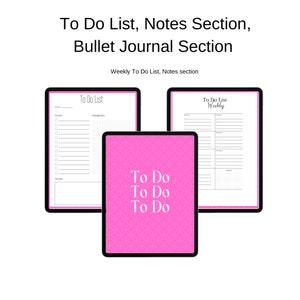 Weekly planner, Weekly and Daily To Do list, to do planner, Instant Download, printable, daily planner