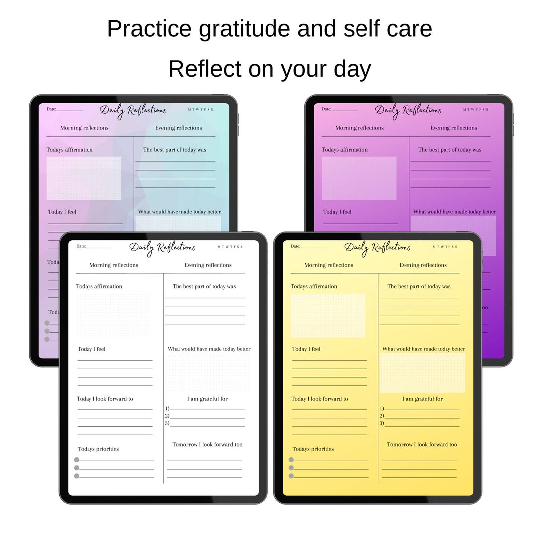Morning and Evening Ritual Planner, Minimalist, Daily Gratitude Diary ...