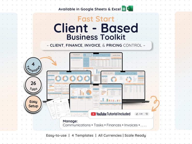 Fast Start Client-based Business Toolkit | Bookkeeping, Invoice ...