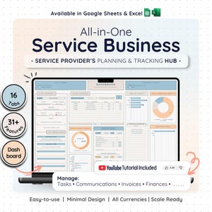 Client Management CRM Template Google Sheets Excel Small Business Tracker Invoice Task Bookkeeping Dashboard Financial Spreadsheet