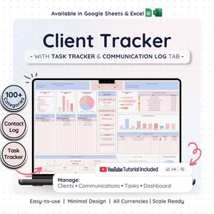 Planilha de Planejamento Empresarial para Acompanhamento de Clientes e Tarefas | Registro de Comunicação e Acompanhamento de Leads para Gestão de Clientes | Planilhas Google