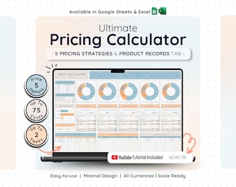 Profit Calculator Spreadsheet Google Sheets Excel Small Business Pricing Guide Revenue Cost Margin Analysis Template Seller Strategy