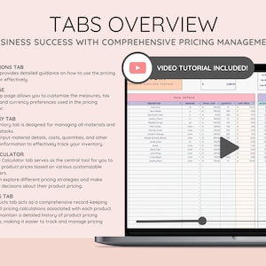 Comprehensive pricing management for business success. Discover the Setup, Instructions, Inventory, Price Calculator, and Products tabs, each equipped with efficient tools and features for optimal pricing management.
