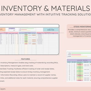 Intuitive inventory management with efficient tracking solutions. Discover SKUs, material descriptions, cost tracking, and automated stock monitoring for effective inventory management and seamless stock control.