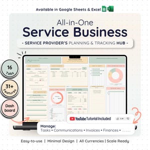 Project Management CRM Spreadsheet Google Sheets Excel Small Business Task Tracker Invoice Bookkeeping Dashboard Financial Budget Plan