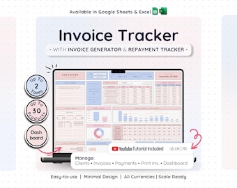 Small Business Invoice Template Google Sheets Excel Payment Tracker Client Billing Manager Receipt Dashboard Order Spreadsheet Plan