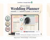 Digital Wedding Planning Template Google Sheets Guest List Tracker Budget Honeymoon Itinerary Seating Chart Checklist Spreadsheet