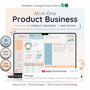 Business Bookkeeping Inventory Spreadsheet Google Sheets Excel Invoice Order Tracker Expense Manager Financial Planner CRM Dashboard