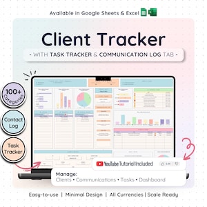 Sistema de seguimiento y gestión de clientes para pequeñas empresas / CRM con seguimiento de tareas y registro de comunicaciones para la gestión de clientes y clientes potenciales.