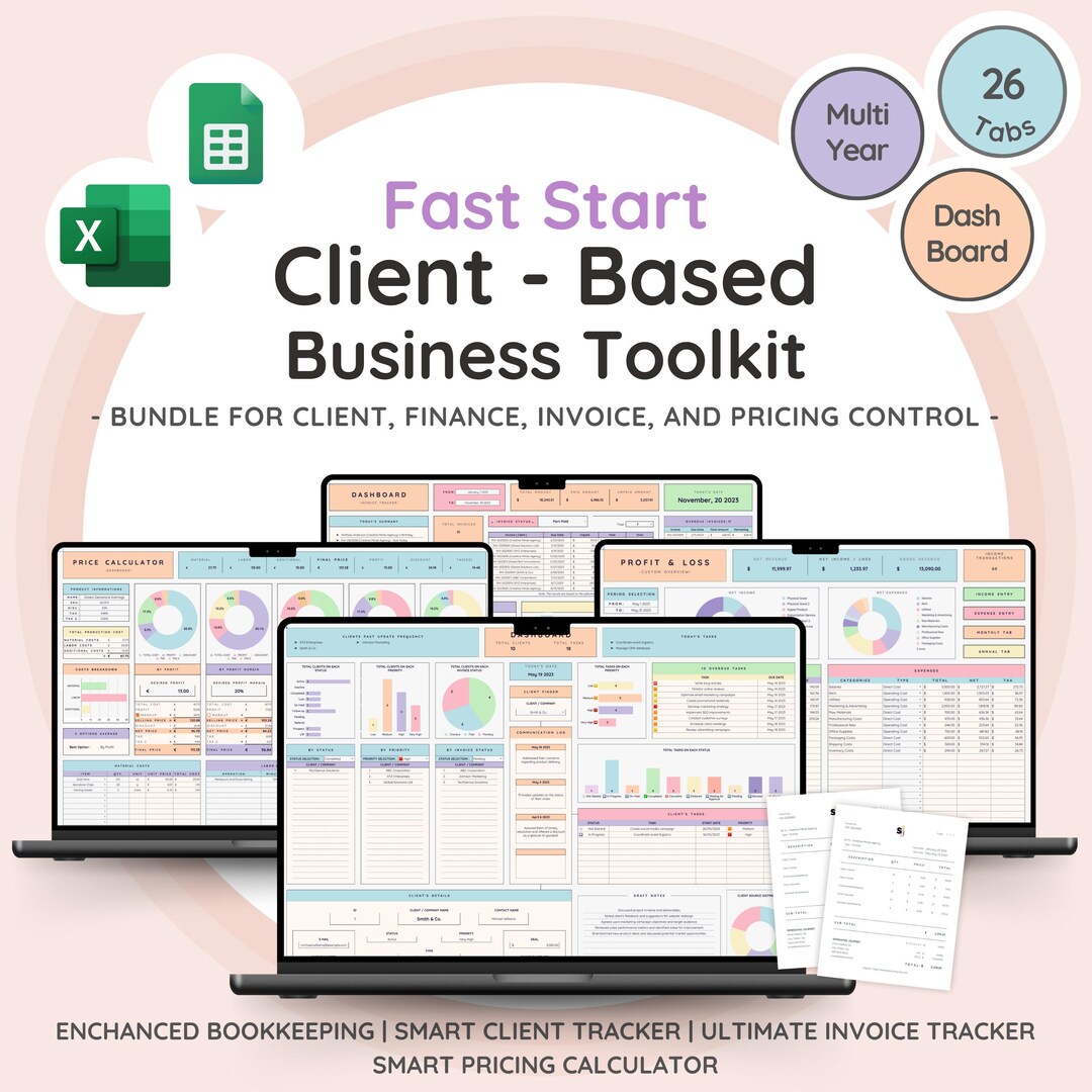 Fast Start Client-based Business Toolkit | Bookkeeping, Invoice ...