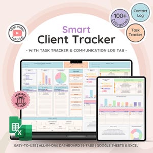 中小企業向けクライアント トラッカーと管理 | 顧客とリード管理のためのタスク トラッカーとコミュニケーション ログを備えた CRM トラッカー