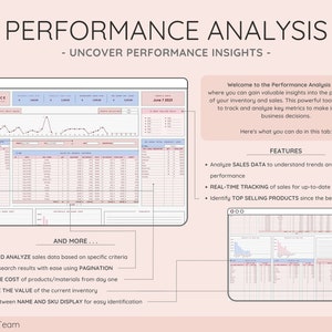 Inventory Tracker Spreadsheet Google Sheets Excel Stock Management Template Product Materials Small Business Warehouse Organizer image 4