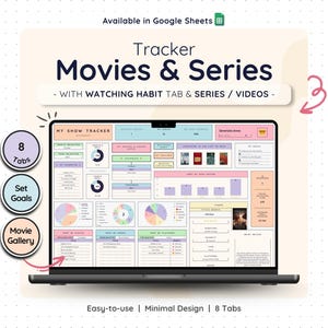 Volglijstplanner Spreadsheet Google Spreadsheets Filmseries Logboek Filmjournaal TV-programmatracker Digitaal entertainmentorganisator Kijken